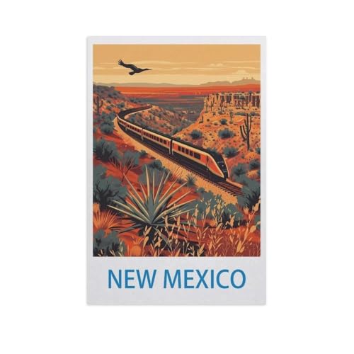 New Mexico，Holz Puzzle 1000 Teile Spielzeug Für Erwachsene Dekompressionsspiel（75x50cm）-GC84 von YYHMKBYY