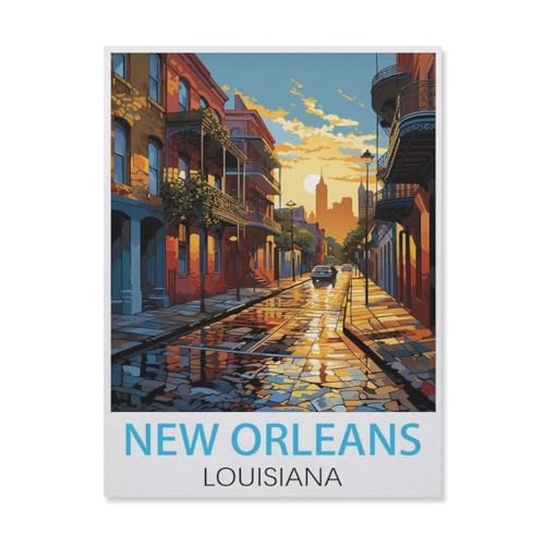 New Orleans, Louisiana，Puzzles, 1000-teiliges Puzzle Für Erwachsene Und Kinder Ab 10 Jahren（38x26cm）-FK48 von YYHMKBYY