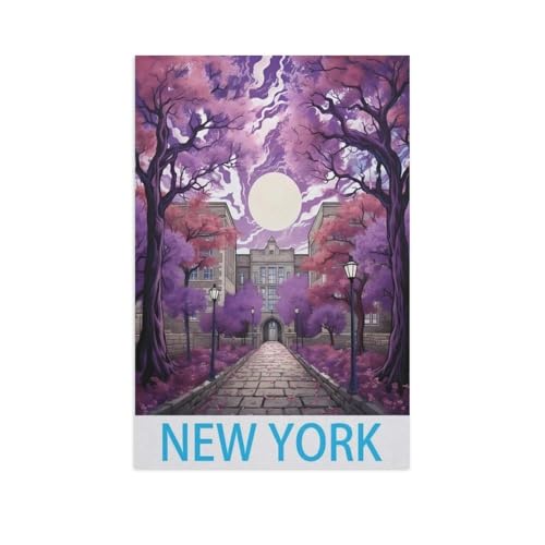 New York，Puzzles für Erwachsene 1000 Teile, Klassische Puzzle Puzzle Schwierig für Erwachsene Teenager Freizeit Spaß Spiel Spielzeug （50x70cm）-FR79 von YYHMKBYY