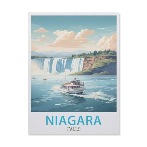 Niagara Falls，Puzzles 1000 Teile für Erwachsene, Klassische Puzzle Jungen Mädchen Puzzle für Kinder Teenager Lernspiel Spielzeug（38x26cm）-DR72 von YYHMKBYY
