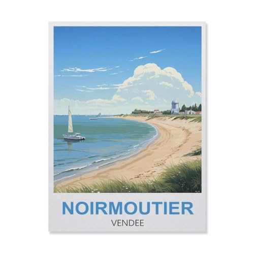 Noirmoutier Vendee，Puzzle 1000 Teile,Intellektuelle Entwicklung Pädagogisches Nach Hause Interessante Dekompression Brain Challenge Puzzle Für Jugendliche Kinder（75x50cm）-GM44 von YYHMKBYY