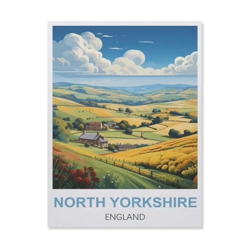 North Yorkshire England，Puzzle 1000 Teile Erwachsene Kinde Spaß Lernspielzeug Geschenke（50x70cm）-ET9 von YYHMKBYY