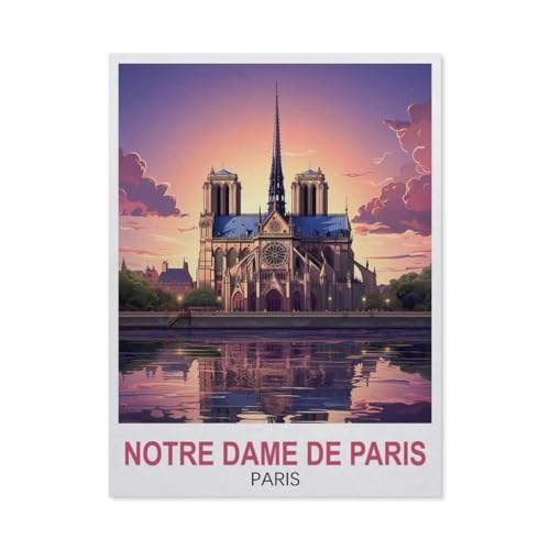 YYHMKBYY Notre Dame de Paris, 3D Holzpuzzle 1000 Teile, Klassisch, Puzzle, 1 Set, 1000 Stück, 75x50 cm, Holz, für Kinder ab 8 Jahren von YYHMKBYY