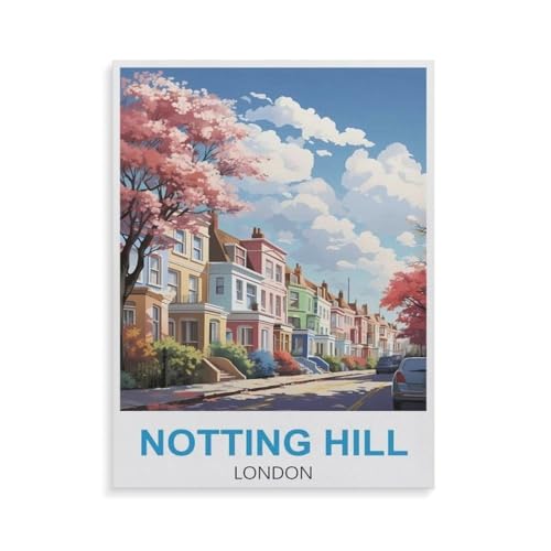 Notting Hill London，1000 Teile, Puzzle Aus Papier Für Erwachsene Und Kinder Ab 12 Jahren, Lernspielzeug（38x26cm）-GS44 von YYHMKBYY