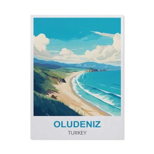 Ölüdeniz, Türkei，Puzzle 1000 Teile Papier Puzzle Erwachsene Kinder Lernspielzeug Familie Dekompressionsspiel（50x70cm）-DI21 von YYHMKBYY