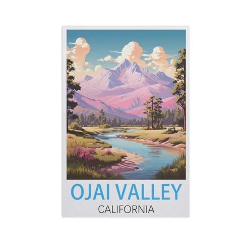 Ojai Valley Kalifornien，Puzzle 1000 Teile Erwachsene Kinde Spaß Lernspielzeug Geschenke（75x50cm）-FR21 von YYHMKBYY