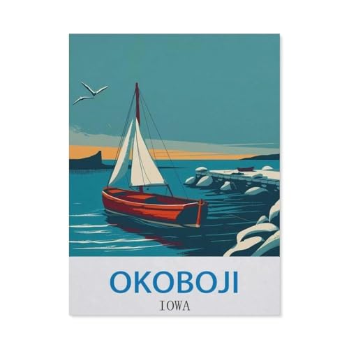 Okoboji, Iowa，Puzzles, 1000-teiliges Puzzle Für Erwachsene Und Kinder Ab 10 Jahren（75x50cm）-CJ27 von YYHMKBYY