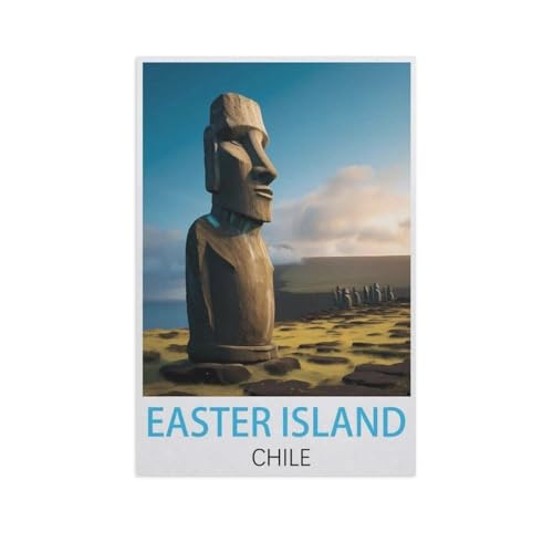 Osterinsel Chile，Papier Puzzle 1000 Teile Spielzeug Für Erwachsene Dekompressionsspiel（38x26cm）-FV51 von YYHMKBYY
