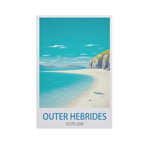 Outer Hebrides, Schottland，Puzzle 1000 Teile Erwachsene Kinde Spaß Lernspielzeug Geschenke（50x70cm）-FZ27 von YYHMKBYY