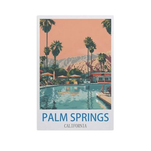 Palm Springs, Kalifornien，Puzzle 1000 Teile Papier Puzzle Erwachsene Kinder Lernspielzeug Familie Dekompressionsspiel（38x26cm）-GF4 von YYHMKBYY