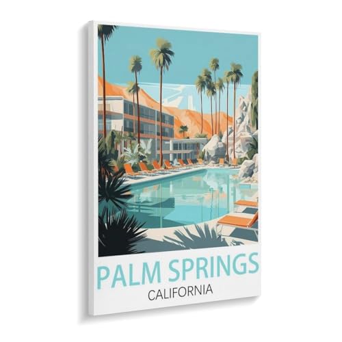 Papier Jigsaw Puzzle 1000 Stück，Palm Springs Kalifornien，Erwachsene Kinder Spielzeug Dekompressionsspiel（38x26cm）-W93 von YYHMKBYY