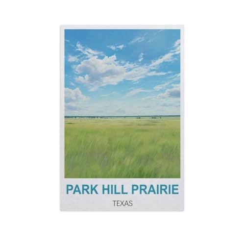 Papier Jigsaw Puzzle 1000 Stück，Park Hill Prairie, Texas，Erwachsene Kinder Spielzeug Dekompressionsspiel（50x70cm）-GF99 von YYHMKBYY