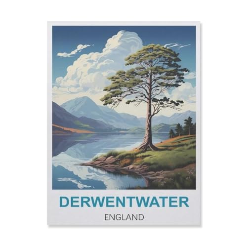 Papier-Puzzle, 1000 Teile, Derwentwater England, Spielzeug für Erwachsene und Kinder, Dekompressionsspiel (50 x 70 cm), FG59 von YYHMKBYY