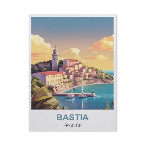 Papier-Puzzle, Bastia Frankreich, Lernspielzeug für Erwachsene, Geburtstagsgeschenk, 50 x 70 cm, EM77, 1000 Stück Papier-Puzzle, Bastia Frankreich, Lernspielzeug für Erwachsene, Geburtstagsgeschenk, 50 x 70 cm, EM77, 1000 Stück von YYHMKBYY