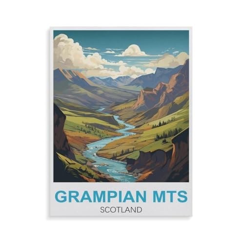 Papier Puzzle 1000 Pieces，Grampian MTS Schottland，Adult Toys Dekompressionsspiel（38x26cm）-GW73 von YYHMKBYY