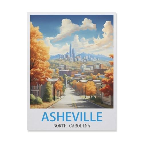 Papier Puzzle 1000 Stück，Asheville North Carolina，Puzzles Lernspielzeug Für Erwachsene Geburtstagsgeschenk（38x26cm）-FH80 von YYHMKBYY