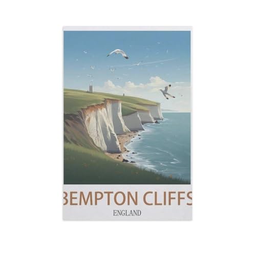 Papier Puzzle 1000 Stück，Bempton Cliffs, England，Puzzles Lernspielzeug Für Erwachsene Geburtstagsgeschenk（38x26cm）-AN73 von YYHMKBYY