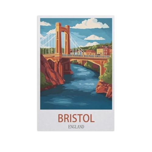 Papier Puzzle 1000 Stück，Bristol, England，Erwachsene Kinder Spielzeug Dekompression Spiel（38x26cm）-FY61 von YYHMKBYY