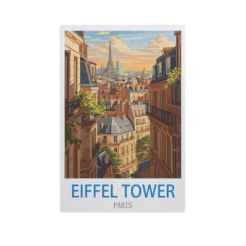 Papier Puzzle 1000 Stück，Eiffel Tower, Paris，Puzzles Lernspielzeug Für Erwachsene Geburtstagsgeschenk（50x70cm）-GF28 von YYHMKBYY