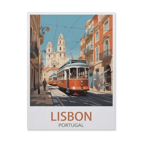 Papier Puzzle 1000 Stück，Lissabon, Portugal, Straße，Puzzles Lernspielzeug Für Erwachsene Geburtstagsgeschenk（50x70cm）-DV68 von YYHMKBYY