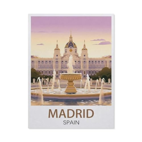Papier Puzzle 1000 Stück，Madrid Spanien，Puzzles Lernspielzeug Für Erwachsene Geburtstagsgeschenk（50x70cm）-EW82 von YYHMKBYY