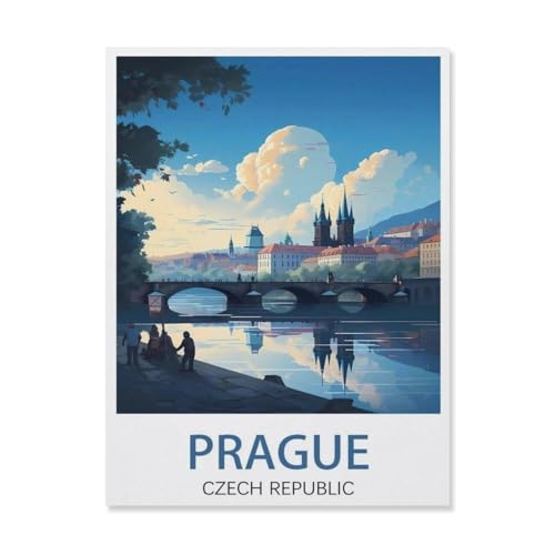 Papier Puzzle 1000 Stück，Prag Tschechische Republik，Lernspielzeug Für Erwachsene Geburtstagsgeschenk（50x70cm）-R63 von YYHMKBYY