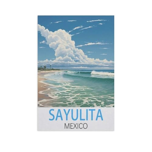 Papier Puzzle 1000 Stück，Sayulita Mexiko，Puzzles Lernspielzeug Für Erwachsene Geburtstagsgeschenk（38x26cm）-FR35 von YYHMKBYY