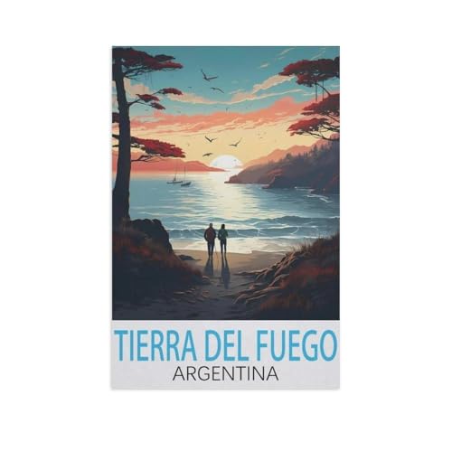 Papier Puzzle 1000 Stück，Tierra del Fuego Argentinien，Puzzles Lernspielzeug Für Erwachsene Geburtstagsgeschenk（50x70cm）-FT54 von YYHMKBYY