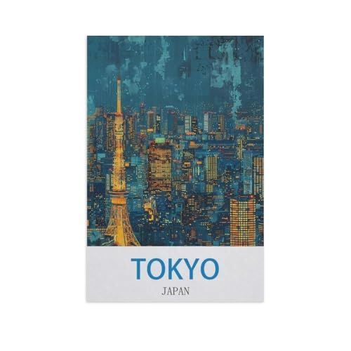 Papier Puzzle 1000 Stück，Tokio, Japan，Erwachsene Kinder Spielzeug Dekompression Spiel（38x26cm）-GD2 von YYHMKBYY