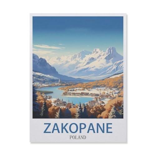 Papier Puzzle 1000 Stück，Zakopane, Polen, Berg，Lernspielzeug Für Erwachsene Geburtstagsgeschenk（50x70cm）-DU11 von YYHMKBYY