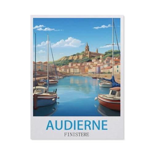 Papier Puzzle Puzzle 1000 Stück，Audierne Finistere，Puzzles Lernspielzeug Für Erwachsene Geburtstagsgeschenk Home Decoration（38x26cm）-GP68 von YYHMKBYY