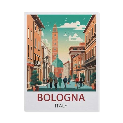 Papier Puzzle Puzzle 1000 Stück，Bologna, Italien，Puzzles Lernspielzeug Für Erwachsene Geburtstagsgeschenk Home Decoration（38x26cm）-AC25 von YYHMKBYY