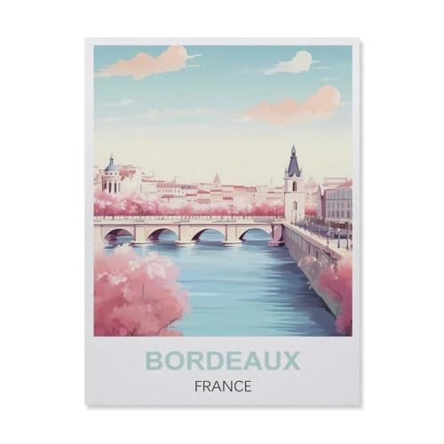 Papier Puzzle Puzzle 1000 Stück，Bordeaux Bridge Frankreich，Puzzles Lernspielzeug Für Erwachsene Geburtstagsgeschenk Home Decoration（38x26cm）-ER19 von YYHMKBYY