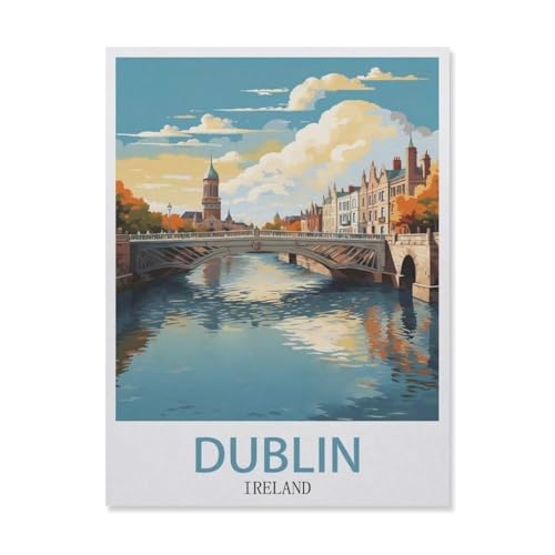 Papier Puzzle Puzzle 1000 Stück，Dublin, Irland, Küste，Puzzles Lernspielzeug Für Erwachsene Geburtstagsgeschenk Home Decoration（50x70cm）-DS88 von YYHMKBYY
