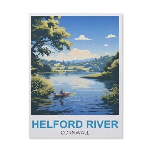 Papier Puzzle Puzzle 1000 Stück，Helford River Cornwall，Puzzles Lernspielzeug Für Erwachsene Geburtstagsgeschenk Home Decoration（38x26cm）-GL30 von YYHMKBYY