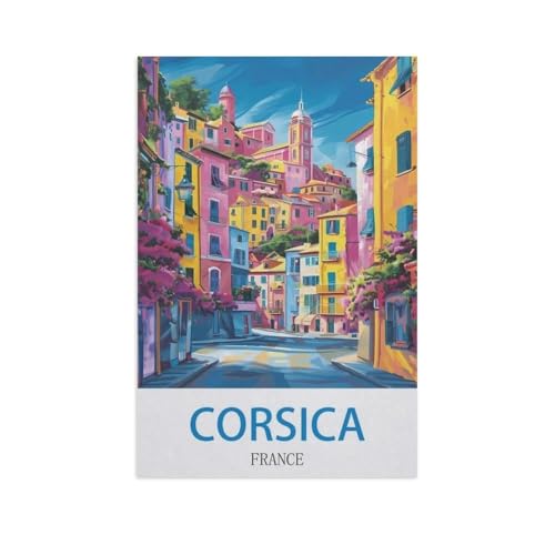 Papier Puzzle Puzzle 1000 Stück，Korsika, Frankreich，Puzzles Lernspielzeug Für Erwachsene Geburtstagsgeschenk Home Decoration（50x70cm）-GA29 von YYHMKBYY