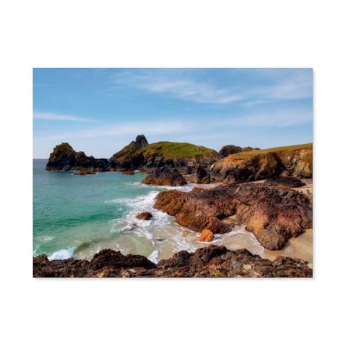 Papier Puzzle Puzzle 1000 Stück，Kynance Cove，Puzzles Lernspielzeug Für Erwachsene Geburtstagsgeschenk Home Decoration（38x26cm）-AQ7 von YYHMKBYY
