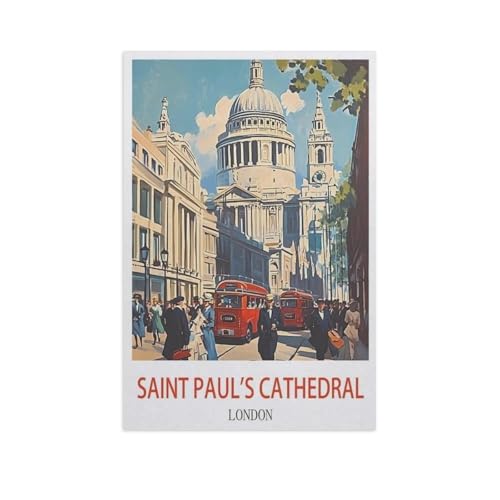 Papier Puzzle Puzzle 1000 Stück，Saint Paul's Cathedral, London，Puzzles Lernspielzeug Für Erwachsene Geburtstagsgeschenk Home Decoration（38x26cm）-FY83 von YYHMKBYY
