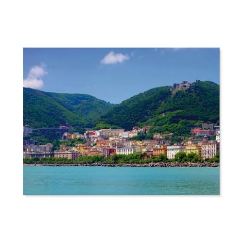 Papier Puzzle Puzzle 1000 Teile，Amalfiküste und Kampanien，Erwachsene Klassische Pädagogisches Spielzeug Kinder Lernspiel Herausforderndes Puzzles（38x26cm）-AZ26 von YYHMKBYY