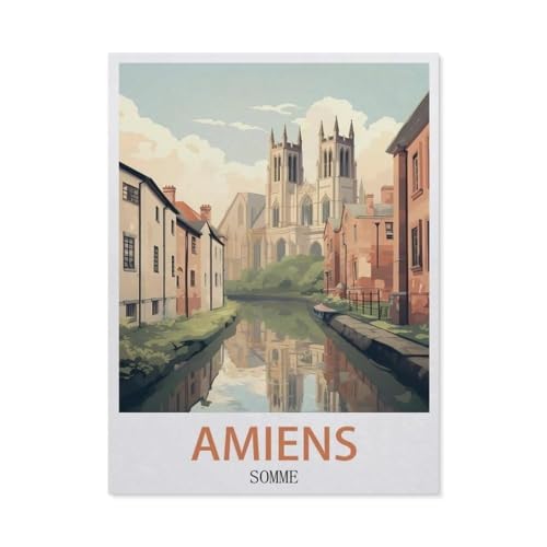 Papier Puzzle Puzzle 1000 Teile，Amiens Somme，Erwachsene Klassische Pädagogisches Spielzeug Kinder Lernspiel Herausforderndes Puzzles（38x26cm）-GQ18 von YYHMKBYY