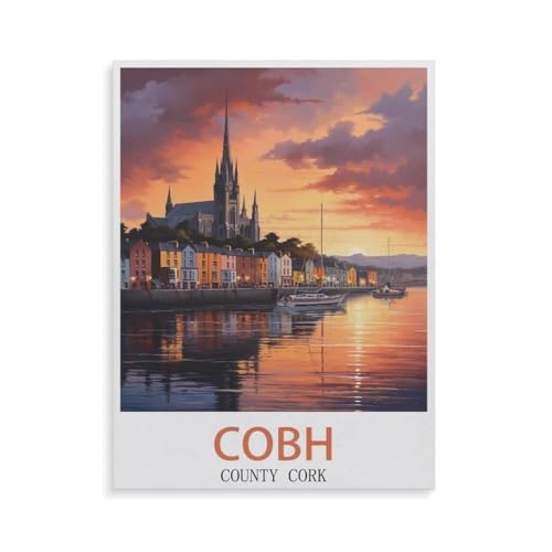 Papier Puzzle Puzzle 1000 Teile，Cobh County，Erwachsene Klassische Pädagogisches Spielzeug Kinder Lernspiel Herausforderndes Puzzles（38x26cm）-GV43 von YYHMKBYY