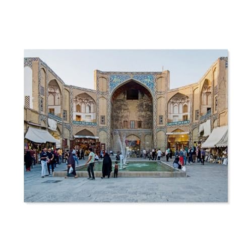 Papier Puzzle Puzzle 1000 Teile，Eingang zum Bazar，Erwachsene Klassische Pädagogisches Spielzeug Kinder Lernspiel Herausforderndes Puzzles（50x70cm）-AY42 von YYHMKBYY