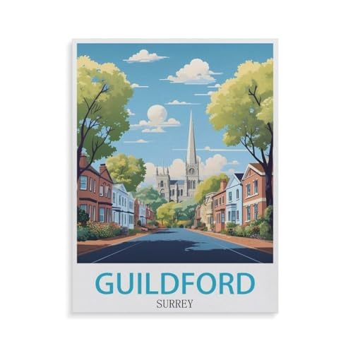 Papier Puzzle Puzzle 1000 Teile，Guildford Surrey，Erwachsene Klassische Pädagogisches Spielzeug Kinder Lernspiel Herausforderndes Puzzles（38x26cm）-GV22 von YYHMKBYY