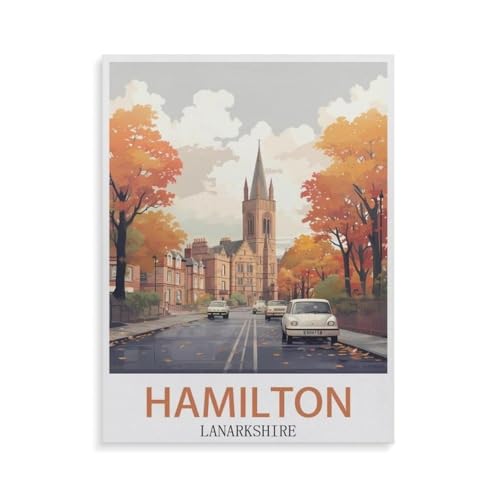 Papier Puzzle Puzzle 1000 Teile，Hamilton Lanarkshire，Erwachsene Klassische Pädagogisches Spielzeug Kinder Lernspiel Herausforderndes Puzzles（38x26cm）-GW27 von YYHMKBYY