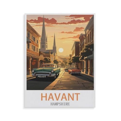 Papier Puzzle Puzzle 1000 Teile，Havant Hampshire，Erwachsene Klassische Pädagogisches Spielzeug Kinder Lernspiel Herausforderndes Puzzles（38x26cm）-GU17 von YYHMKBYY