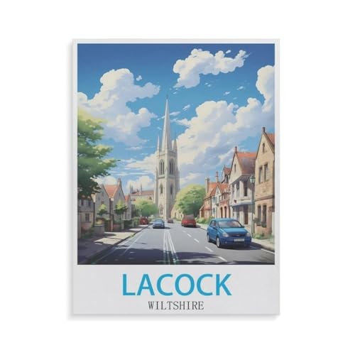 Papier Puzzle Puzzle 1000 Teile，Lacock Wiltshire，Erwachsene Klassische Pädagogisches Spielzeug Kinder Lernspiel Herausforderndes Puzzles（50x70cm）-GT75 von YYHMKBYY