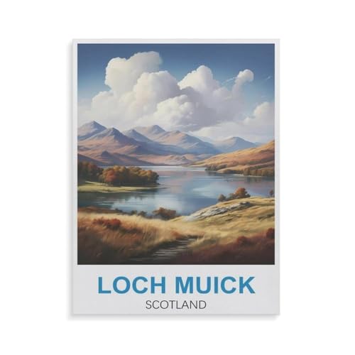 Papier Puzzle Puzzle 1000 Teile，Loch Muick Schottland，Erwachsene Klassische Pädagogisches Spielzeug Kinder Lernspiel Herausforderndes Puzzles（50x70cm）-GR2 von YYHMKBYY