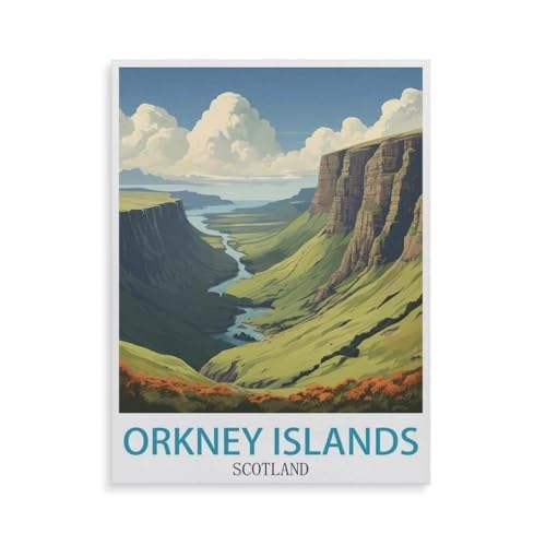 Papier Puzzle Puzzle 1000 Teile，Orkney-Inseln, Schottland，Erwachsene Klassische Pädagogisches Spielzeug Kinder Lernspiel Herausforderndes Puzzles（38x26cm）-GT33 von YYHMKBYY