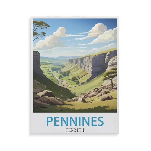 Papier Puzzle Puzzle 1000 Teile，Pennines Penrith，Erwachsene Klassische Pädagogisches Spielzeug Kinder Lernspiel Herausforderndes Puzzles（38x26cm）-GS70 von YYHMKBYY