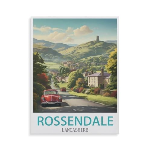 Papier Puzzle Puzzle 1000 Teile，Rossendale Lancashire，Erwachsene Klassische Pädagogisches Spielzeug Kinder Lernspiel Herausforderndes Puzzles（38x26cm）-GS7 von YYHMKBYY